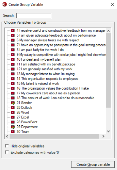 Multiple Response Groups Form